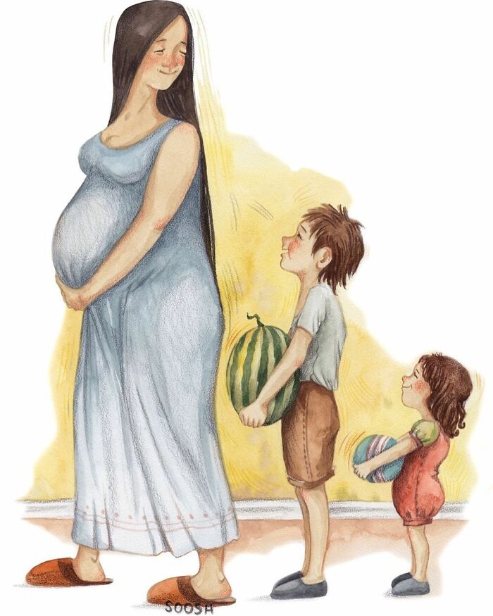 ZorzStudios's tweet photo. 20 tender #WatercolorIllustrations embodying the warmth of #FamilyRelationships https://t.co/iYS3oodvMN | #SaumyaRatan #art #TenderIllustrations #Soosh #artist #FamilyIllustrations #CreativeProcess #interview https://t.co/dur0AdSMh4