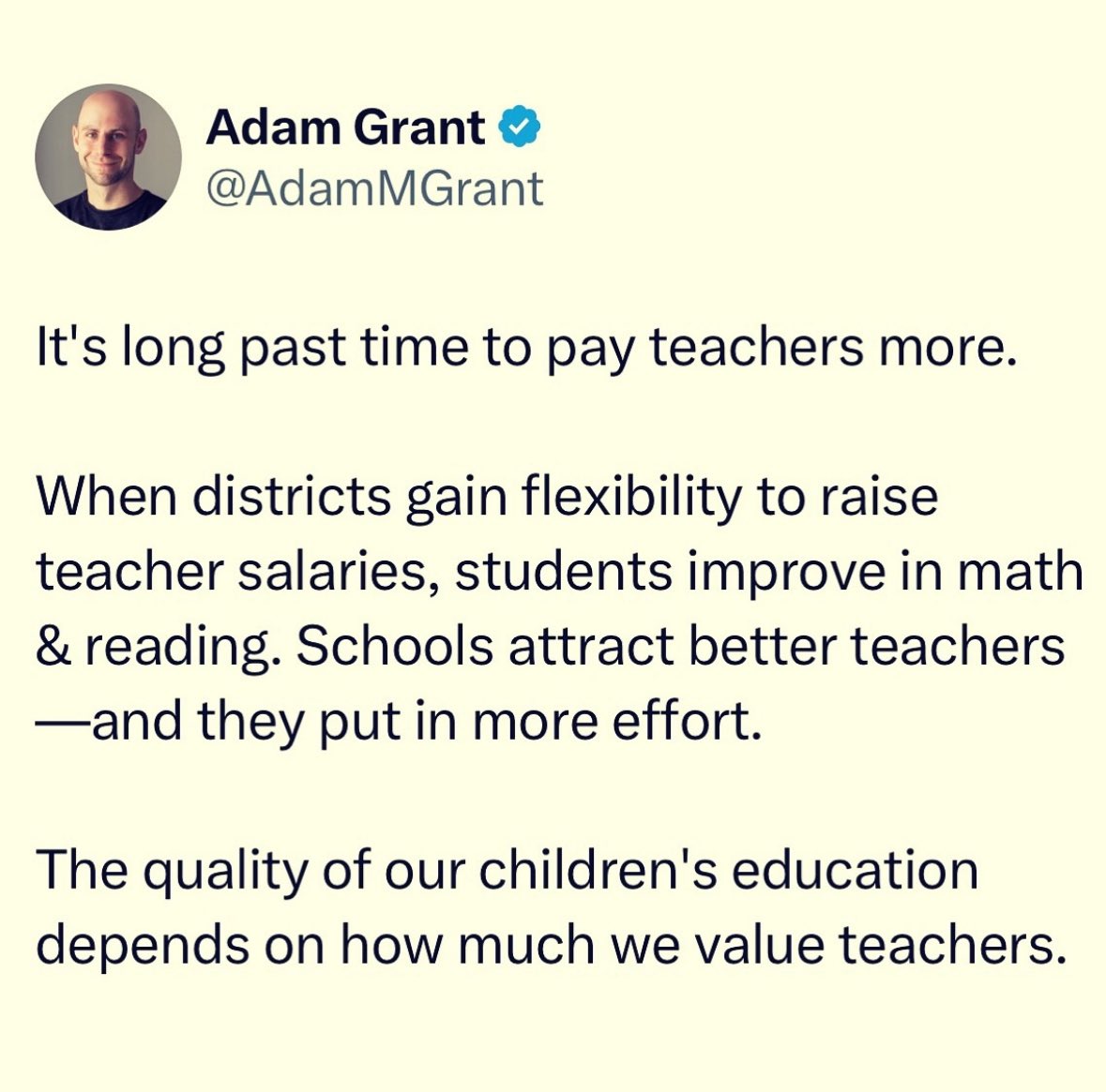 Most undervalued profession.
