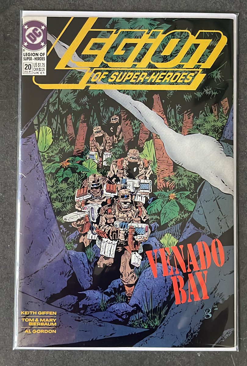 The way too slow 5YL reread continues on this Sunday with #LegionofSuperHeroes #20! A lot going on this issue. Unless I missed it, it’s the first time the batch SW6 is mentioned by name. More on Venado Bay! All Giffen! #comics