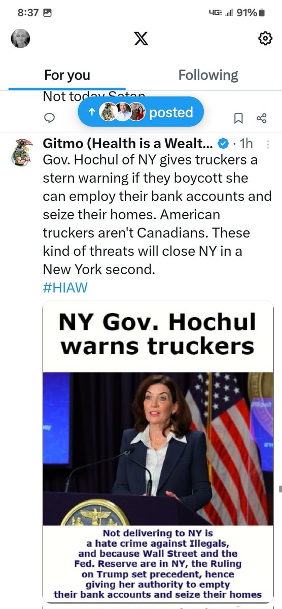 #TruckersForTrump #HAIW #BoycottNewYork #truckersforfreedom #TruckersOfAmerica
#HOCHUL #NaziHochul #DoubleDownBoycottNewYork