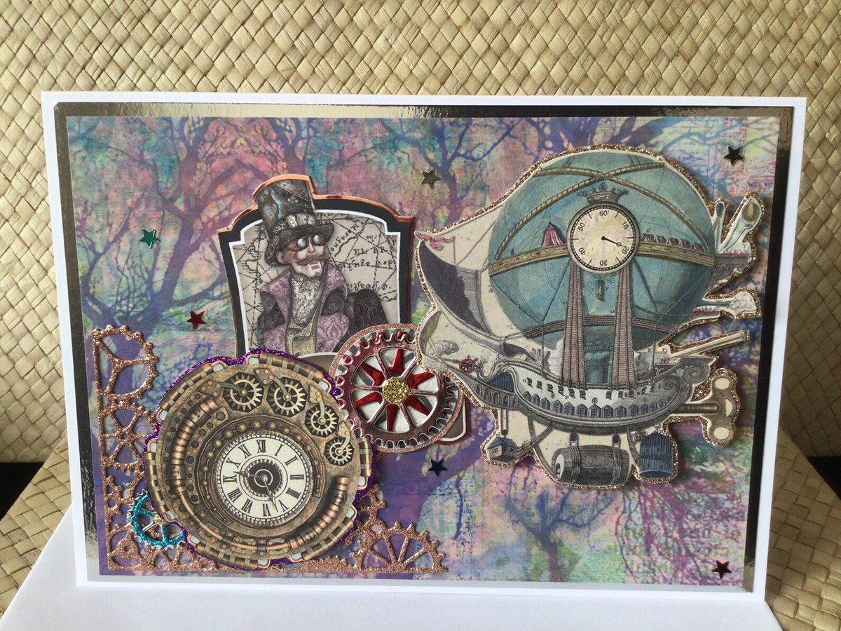 For a fantastic voyager - with or without a birthday greeting☺️
Steampunk Fantasy Card - Forest Adventurer - Birthday, Hello,  by AllaCartaCards etsy.me/4bniqn6 

#CraftBizParty #ukhandmade #makershour #LincsConnect