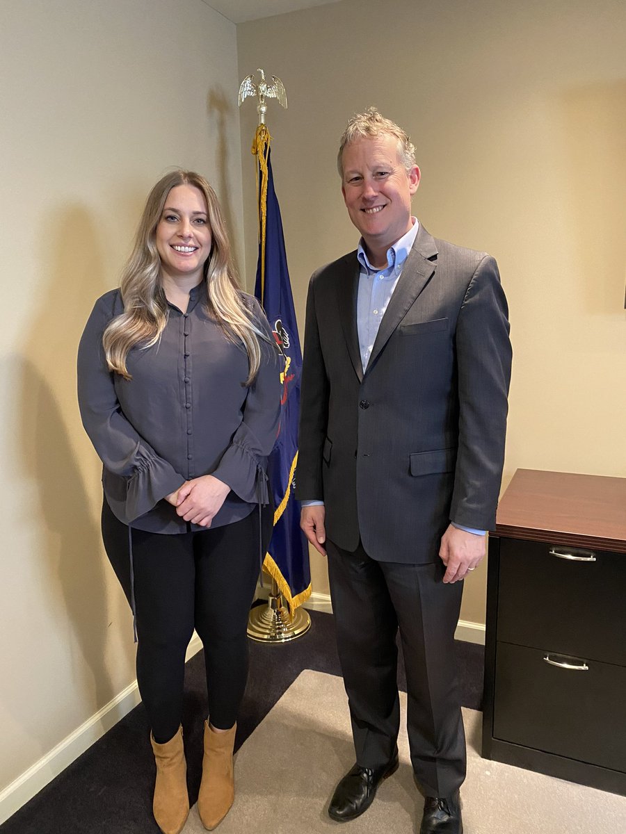 It was a pleasure meeting with Kerri Myer on Friday at my Lititz District Office. Kerri lives in Mount Joy and is a nurse practitioner graduate student @millersvilleu. We discussed @senbartolotta SB25 – Modernization of the Professional Nursing Law.