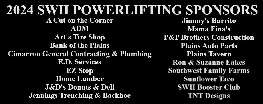 Had a good day at the Meade Powerlifting Meet. Had a champion, lots of PR’s, 6 school records tied or broken, Girls Team Champions, and had some milestone marks hit. Thank you to all the families &amp; coaches who came to support. Thanks to our sponsors who make it all possible.