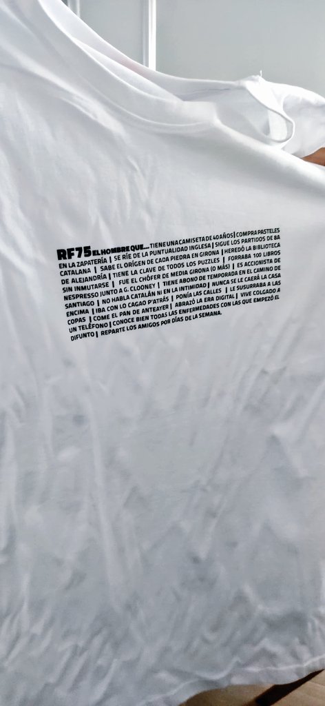 ramonquintano's tweet photo. Ojo con la camiseta homenaje a mi señor padre... #RF75 https://t.co/lB193Yw9iA