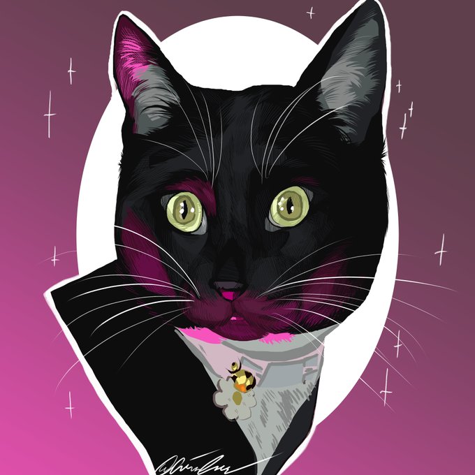 「黒猫 サイン」のTwitter画像/イラスト(新着)｜2ページ目