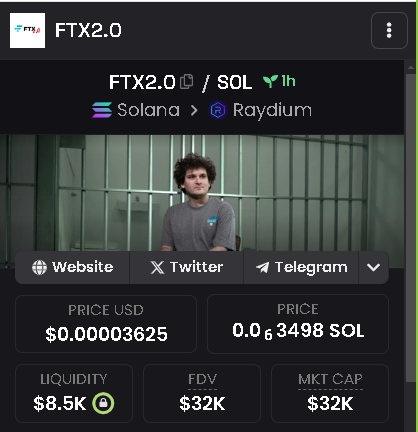 Dizzy_Calls's tweet photo. Aped FTX 2.0. at 30k mc. Following Sam`s arrest. Team seems based and community hyped up. LFG

https://t.co/pgl6XZZVKp

SOCIALS
TG: https://t.co/fl2SIRagTP
WEB: https://t.co/XikORivH3U
X: https://t.co/GxnRIIjf0R https://t.co/AqYCN4HVHt