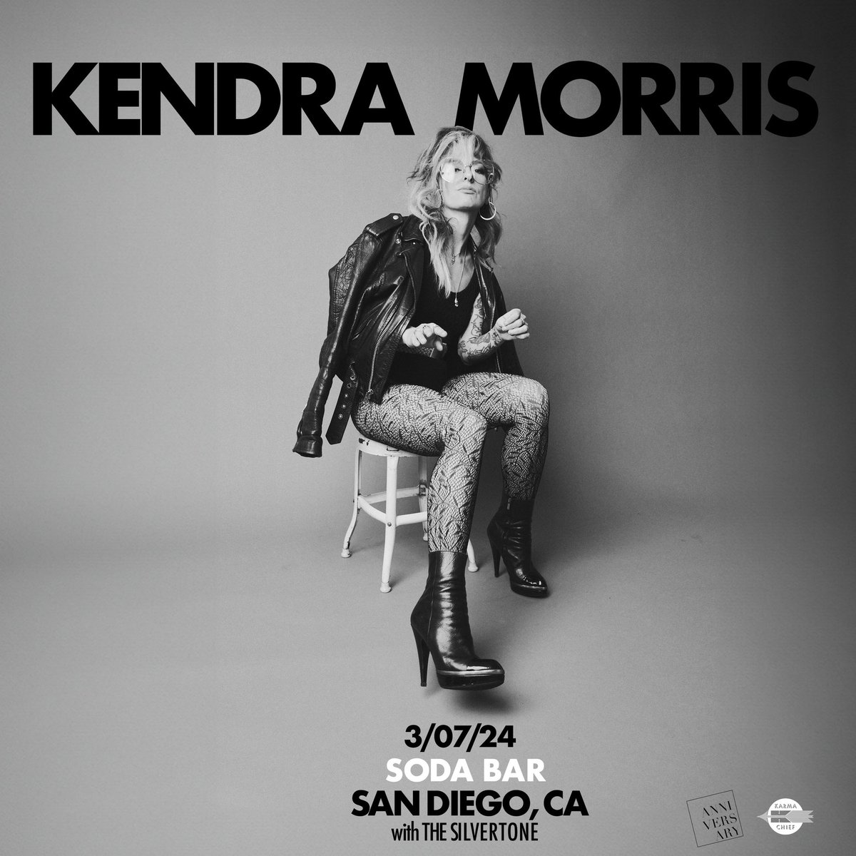 3/07 @ Soda Bar – @KendraMorris w/ @TheSilverTone, City Soul Collective DJs • 🎟: link.dice.fm/k2448ec129f4