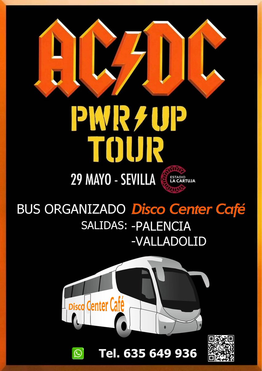 Ya está preparado el BUS, Apúntate ya!! #AC/DC <a href="/ZunderPalencia/">Zunder Palencia</a> <a href="/PalenciaAyto/">Ayuntamiento de Palencia</a> <a href="/AyuntamientoVLL/">Ayto. de Valladolid</a> <a href="/Aytoburgos/">Ayuntamiento de Burgos</a> <a href="/aytoSalamanca/">Ayuntamiento Salamanca</a> <a href="/SERpalencia/">Cadena SER Palencia</a> <a href="/PalenciaSonora/">Palencia Sonora</a>