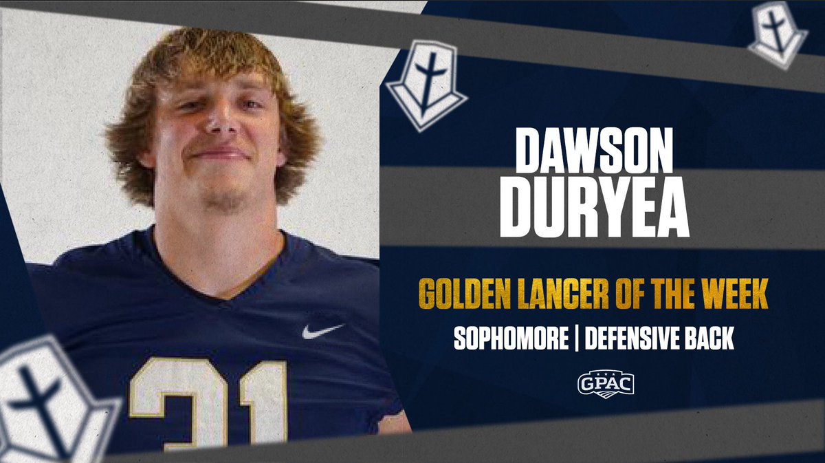 Congrats to this weeks Golden Lancer! Lots of hard work put in for Dawson