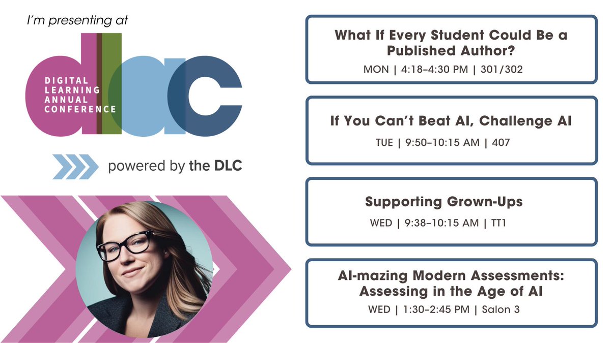 I am in Austin this week for the 2024 DLAC conference. I will be presenting several sessions over the three days.

#dlac #dlac2024 #dlac24 #K12DigitalLearning #DigitalClassroom #digitallearning #BlendedLearning #StudentEngagement #OnlineTeaching #OnlineLearning