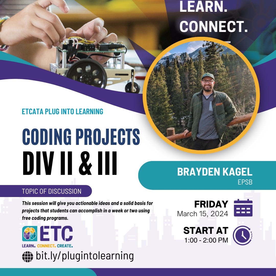 🌟 Brayden, a multi-talented teacher from Victoria School of the Arts, invites you to dive into computational thinking at 'Plug Into Learning'. Discover how to kickstart projects with free coding programs for quick student wins⌨️📚

#PlugIntoLearning #CodingEducation #abed