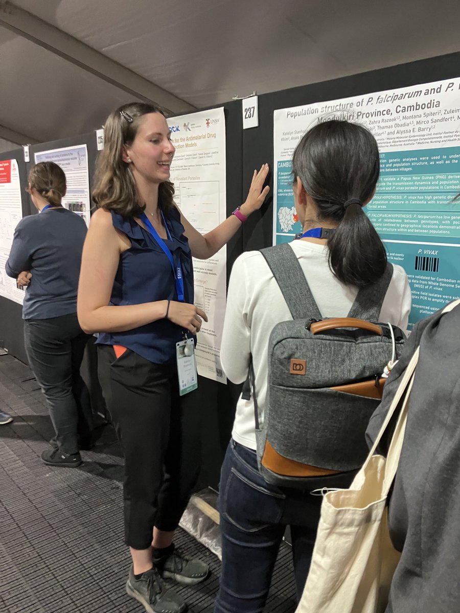 Updates from our lab presented @MAMLorne #4 RA and ex @Deakin honours student @Stanhop3Katelyn based @BurnetInstitute and @CIIDIR_Hub @deakinresearch on population structure of #vivax and #falciparum in Cambodia
