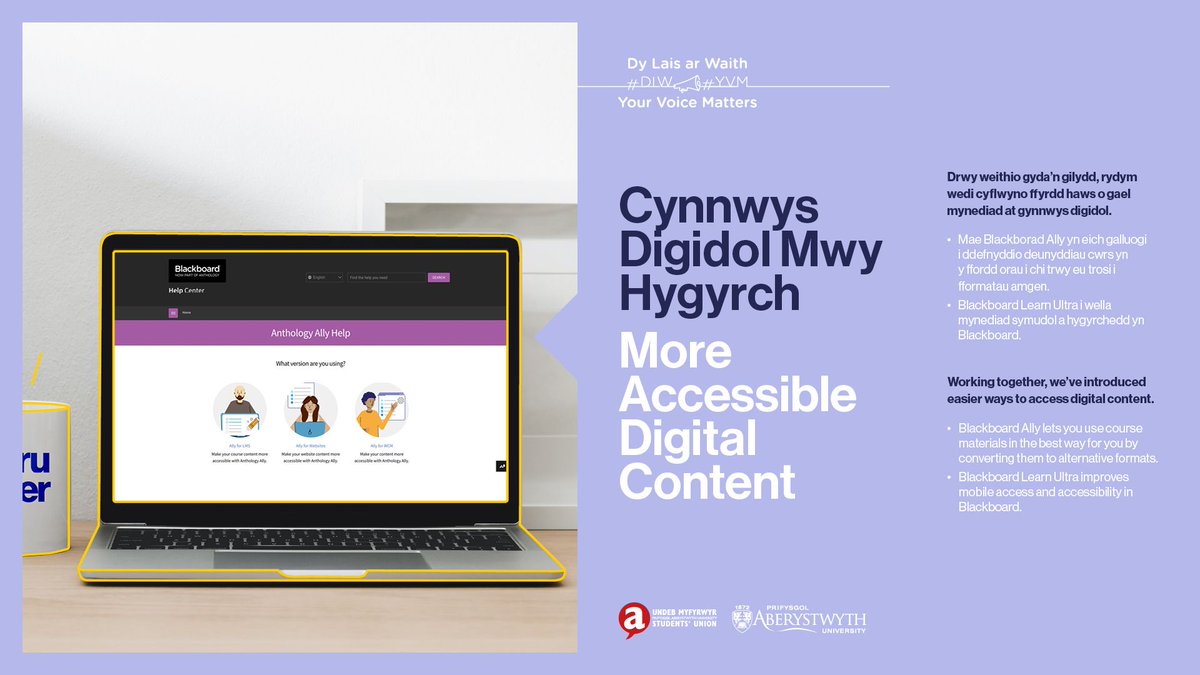 Cynnwys Digidol Mwy Hygyrch 💻📱 
#DLW