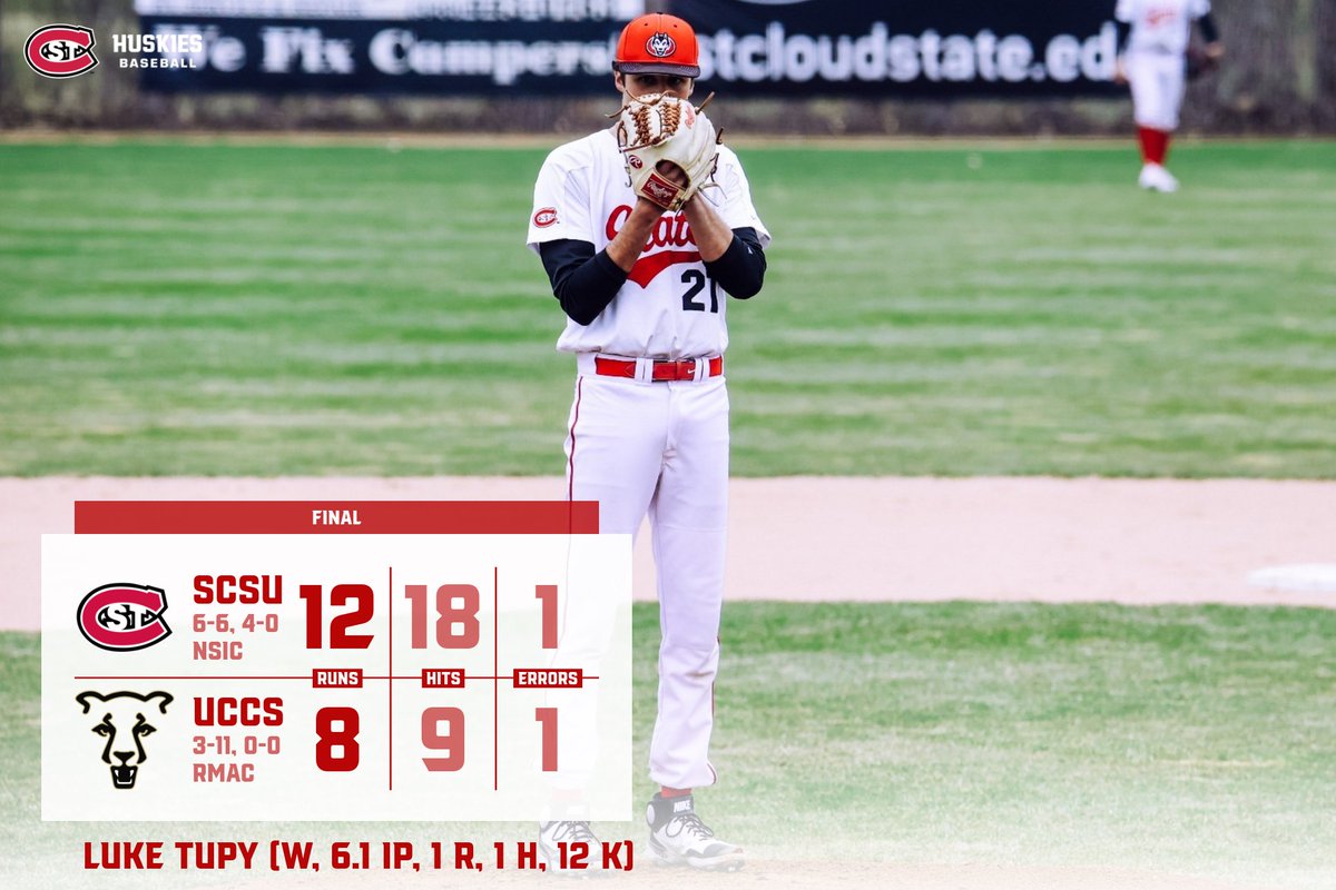 FINAL | Tupy's gem lifts the Huskies to victory! 

#Huskyland ⚾️