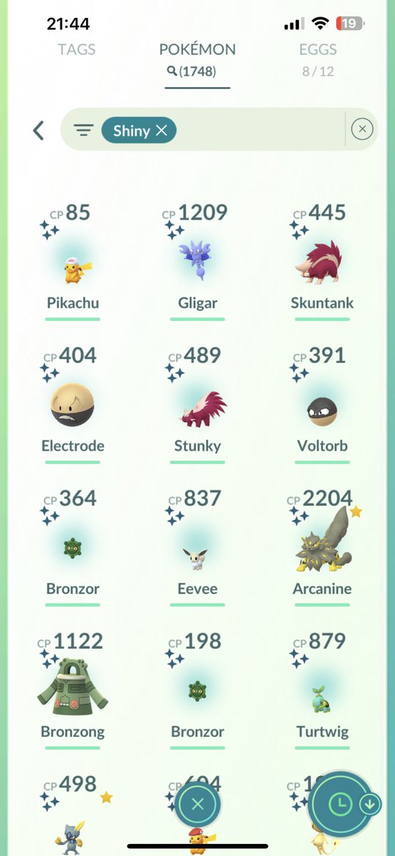 DenimBeagle13's tweet photo. Here’s my day 2 haul #pokemon #PokemonGO #SinnohTour #PokemonGOTour https://t.co/lCaHMtYs0p