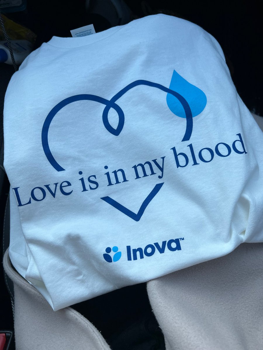 If you are able to donate blood please consider it! February and March are consistently low donor months for blood banks. 💙 @InovaHealth