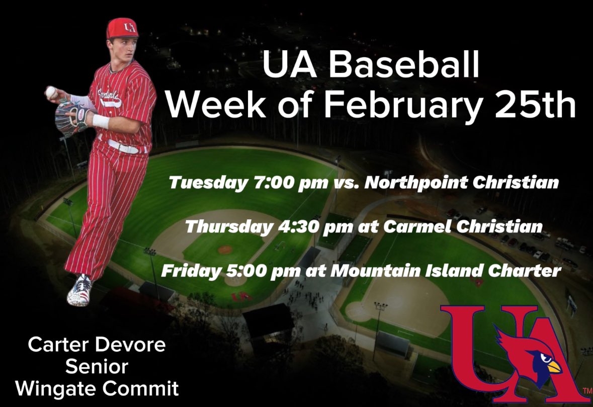 Beckett Gurian 2025 (@beckettg13) on Twitter photo Baseball is finally back! Here is our schedule for this week. Hope to see you there. <a href="/UAathletics/">Union Academy Athletics</a> <a href="/UAcharterschool/">UACharterSchool</a> <a href="/CarterDeVore7/">Carter DeVore</a> <a href="/Megastarbasebal/">Charlotte Megastars Baseball</a> @ Baseball is finally back! Here is our schedule for this week. Hope to see you there. <a href="/UAathletics/">Union Academy Athletics</a> <a href="/UAcharterschool/">UACharterSchool</a> <a href="/CarterDeVore7/">Carter DeVore</a> <a href="/Megastarbasebal/">Charlotte Megastars Baseball</a> @