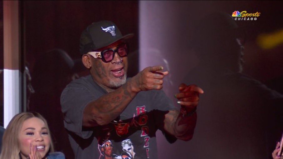 RODMAN OUTTA NOWHERE. 

The stars are out at the UC today.