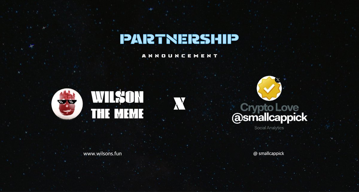 Wanna shout out to our Partner <a href="/smallcappick/">Crypto Love</a> for putting in good words for $WLSN and #WilsonTheMeme join the presale wilsons.fun and get your #Buyin #bonus #Rewards