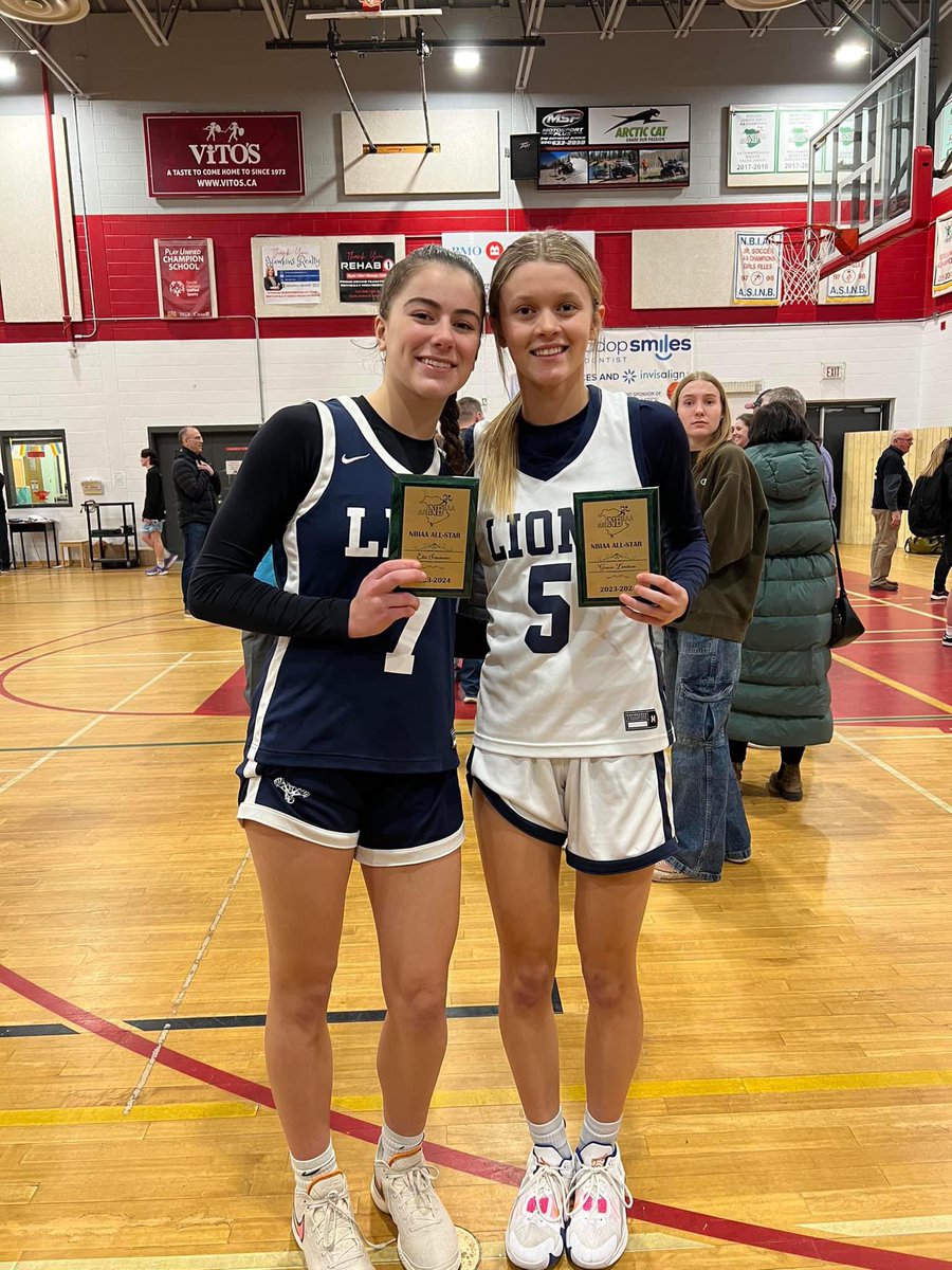 Congratulations to our two NBIAA all-stars, Ella Simmons and Grace Lenihan, who competed at the high school All-Star game at Rothesay High today!