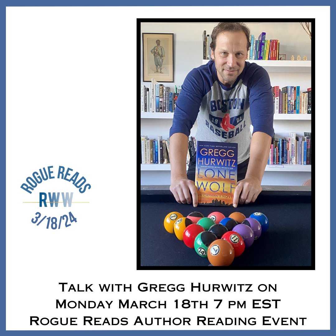 Click here for more information and free registration: bit.ly/Mar24RR @GreggHurwitz @_NickPetrie_ @aflowerwriter @KarnaBodman @christinegoff @tracypc6161 @ToscaLee @gaylelynds @isabellambooks @LisaBlackAuthor