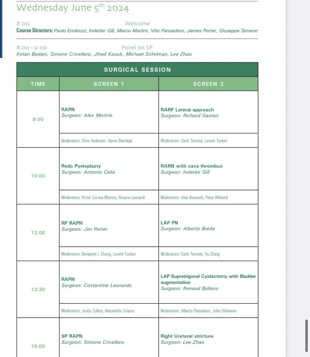 Happy 20th! @CILR2024 #CILR2024 @mdstifelman calls this the super-bowl of robo surgery. And you can’t go wrong with Rome. That line-up is JUST Day 1 @lee_c_zhao @JamesPorterMD @NYCRoboticTeam @AshTewariMD @AlbertoBreda1 @alexmottrie @SimoneCrivella2 @vipulpatelmd…