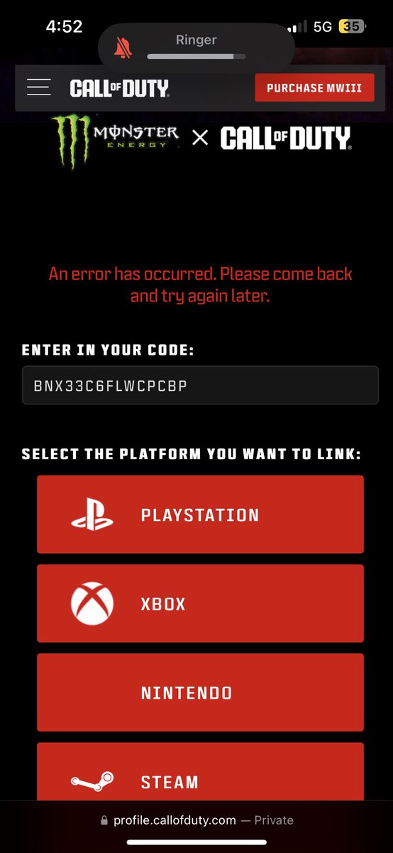 OracleWTFF's tweet image. If anyone needs the code for the new monster energy skin lmk