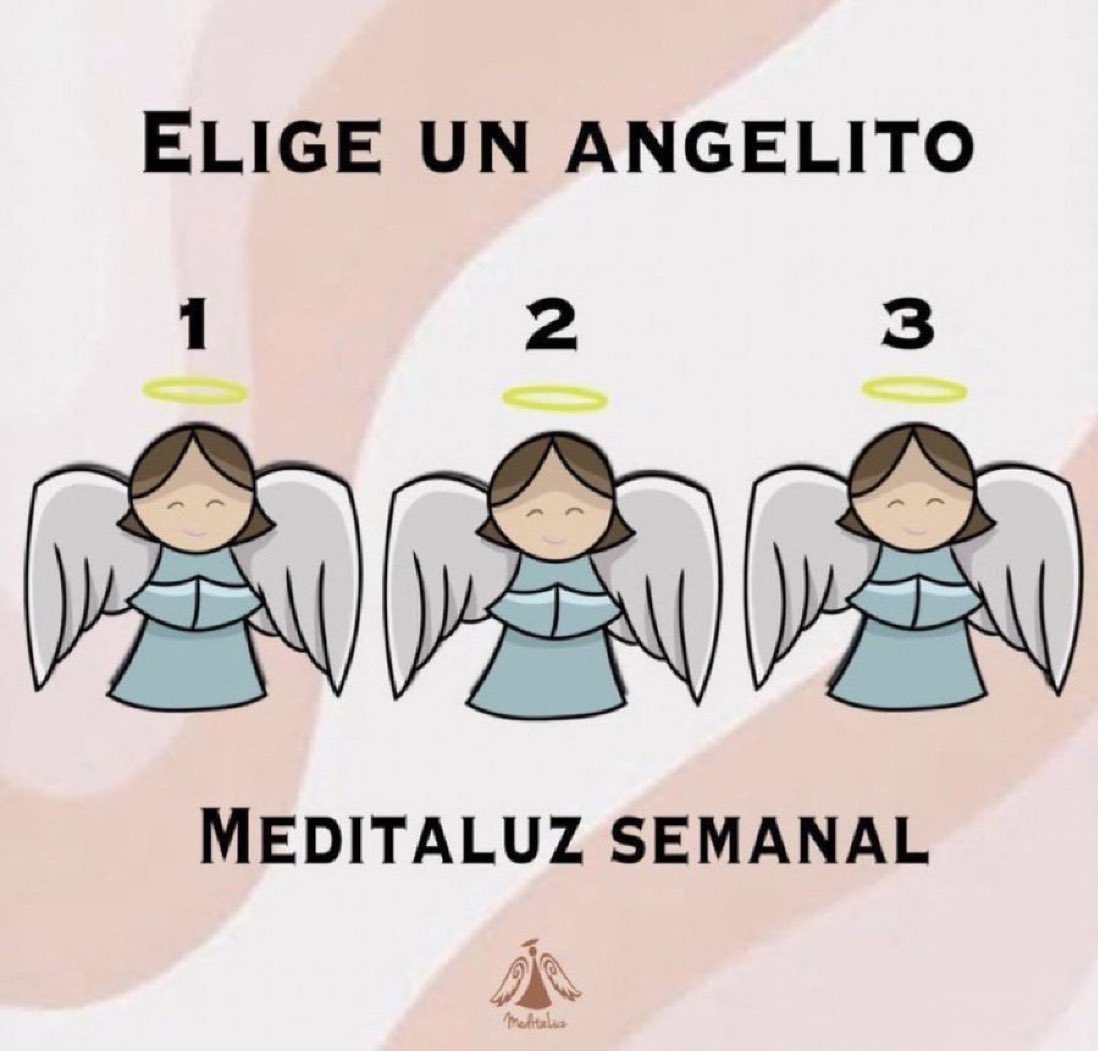 ¿Qué consejo te da tu ángel esta semana?
#MeditaLuz

🔆Elige uno de los 3 angelitos 
🔆Escribe tu respuesta para
     conectar con la energía del ángel
🔆Da RT o ❤️ por favor

🌀26 Febrero publicaré respuestas  ¡Bendiciones!