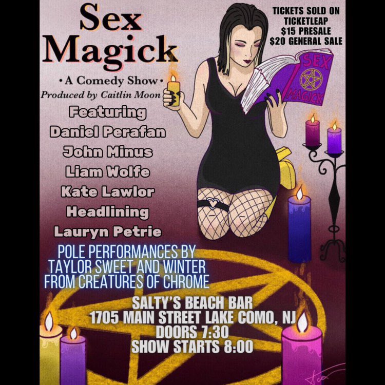 I’m headlining this! THIS WILL SELL OUT. •Pole Dancing! •Comedy! •Satan 🤘 🎟️Tickets: purr-a-comedy-show.ticketleap.com/sex-magick-a-c…
