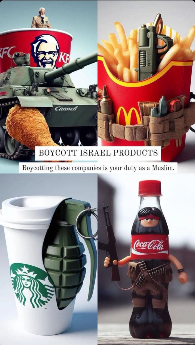Remember to BOYCOTT child killers today and everyday🩸🩸🩸

#BoycottMcDonalds 
#BoycottStarbucks