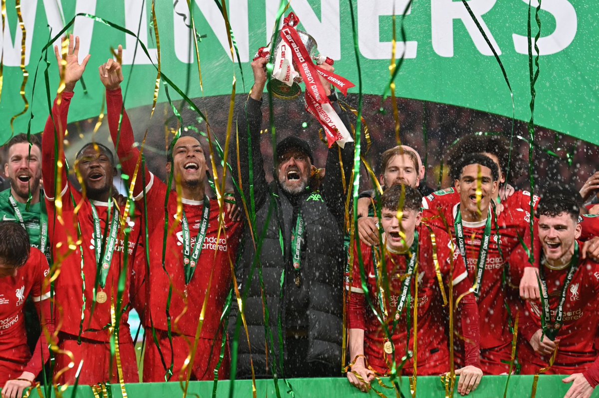 There are many more to come inshAllah. Congratulations to all of us. #LFC #CarabaoCupFinal #KloppsKids