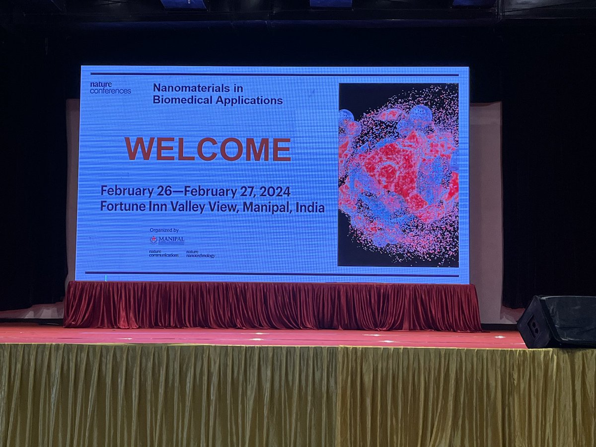 Excited for the Nanomaterials conference in Manipal! #NanomaterialsManipal2024