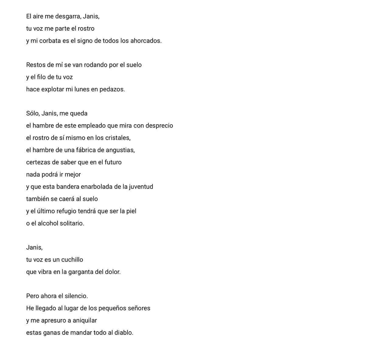 Para iniciar la semana con #PoesiaNecesaria, <a href="/berenice_wav/">Berenice Camacho</a> nos comparte: Janis, de Mijail Lamas con música de Janis Joplin - Cry Baby [youtu.be/VfGSd-tikH4?si…].
Sintoniza <a href="/RadioUNAM/">Radio UNAM</a>.