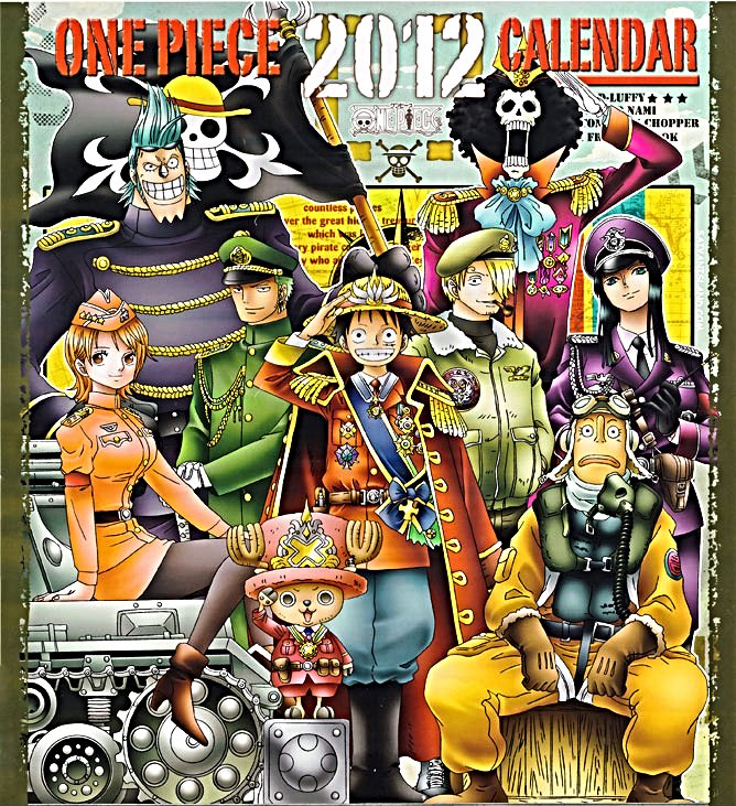 reposting One Piece 2012 Calendar. They all looks so cool🤩