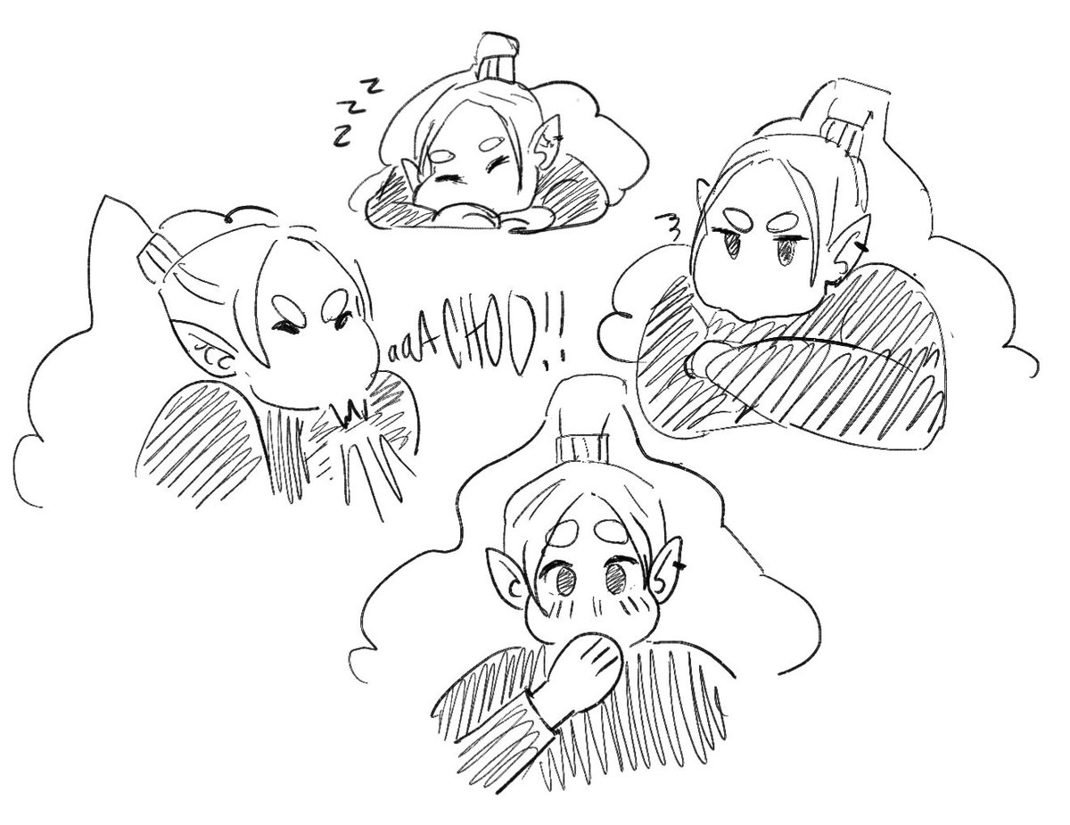 ArilynnArtwork's tweet photo. Extra doodles while thinking up a new character to 3D model. She isn't used to adventuring. Or being outside.

#originalart https://t.co/mtAEtcNIoR