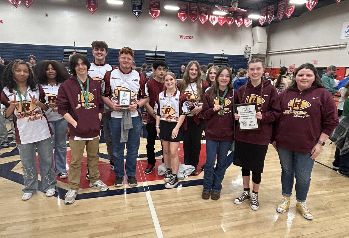 The Warriors placed first in Bullseye at The Mossy Oak Stinger Tournament. Individual honors Bullseye Maddie Simpson 3rd place female &amp; Noah Langley 3rd place male &amp; in 3D Makenzie King 4th place female  <a href="/RHS_SID/">David Limbaugh</a> <a href="/RiverdaleHighTN/">Riverdale HS</a> <a href="/tljblair/">Tamera Blair</a>