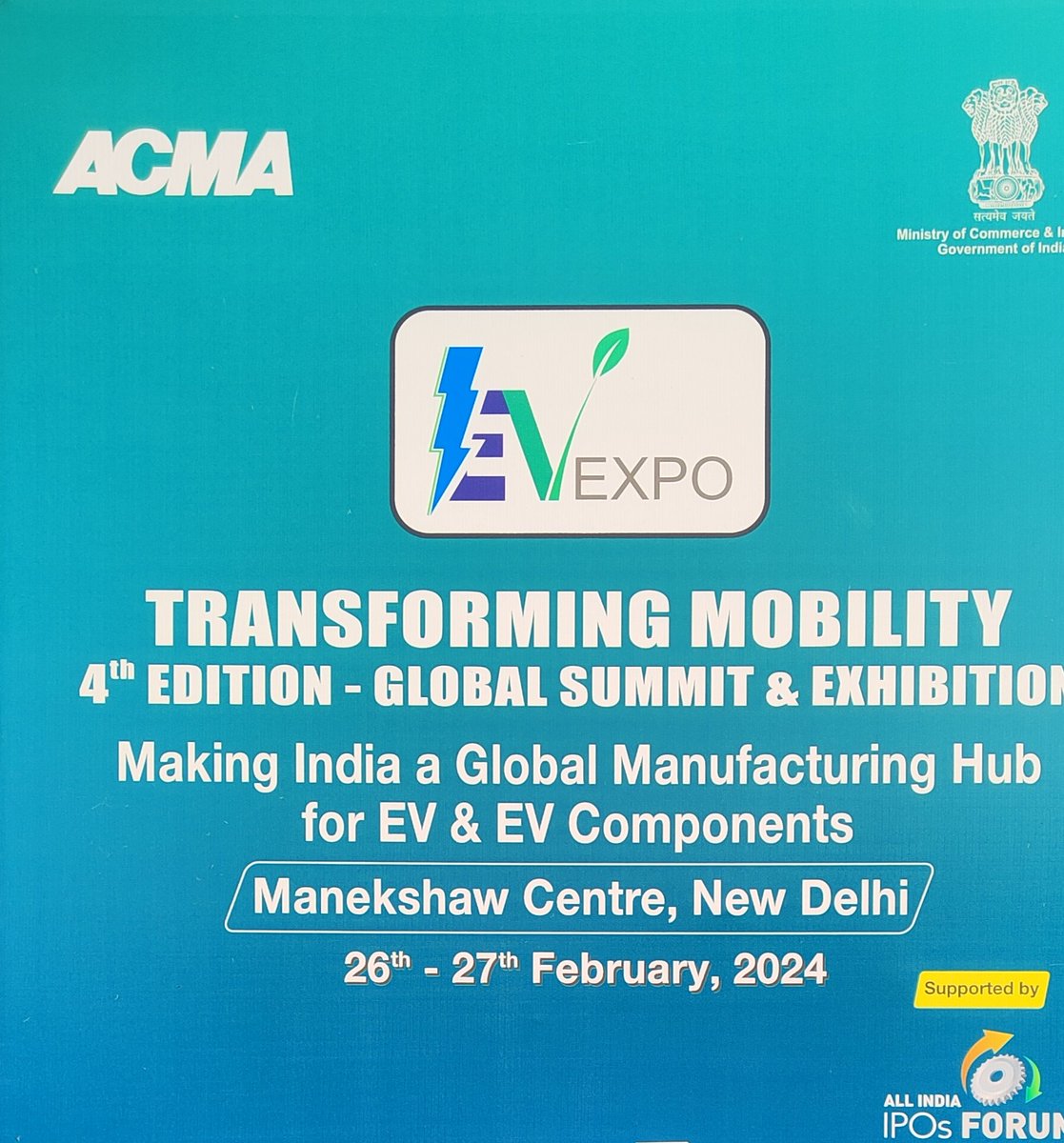 omlpl's tweet photo. We're thrilled to announce that Orient Marine Lines Pvt. Ltd. is providing complimentary logistics services to exhibitors at  @ACMAIndia EV Expo 2024 (27-27 February, Manekshaw Centre, New Delhi)
#exhibitions #Collaboration https://t.co/cXzlN0bVow
