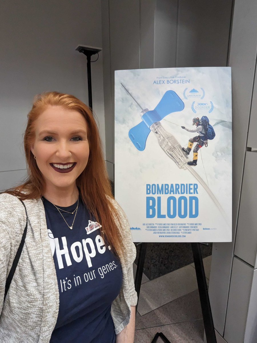 GlobalGenes's tweet photo. Mackenzie tuned into the first event, a screening of “Bombardier Blood,” a documentary based on the life of Chris Bombardier, and his conquest of being the first person with Hemophilia to climb the 7 summits, including Mt. Everest! #RareDiseaseDay #Hemophilia #CareAboutRare https://t.co/Zh7eOGODIO