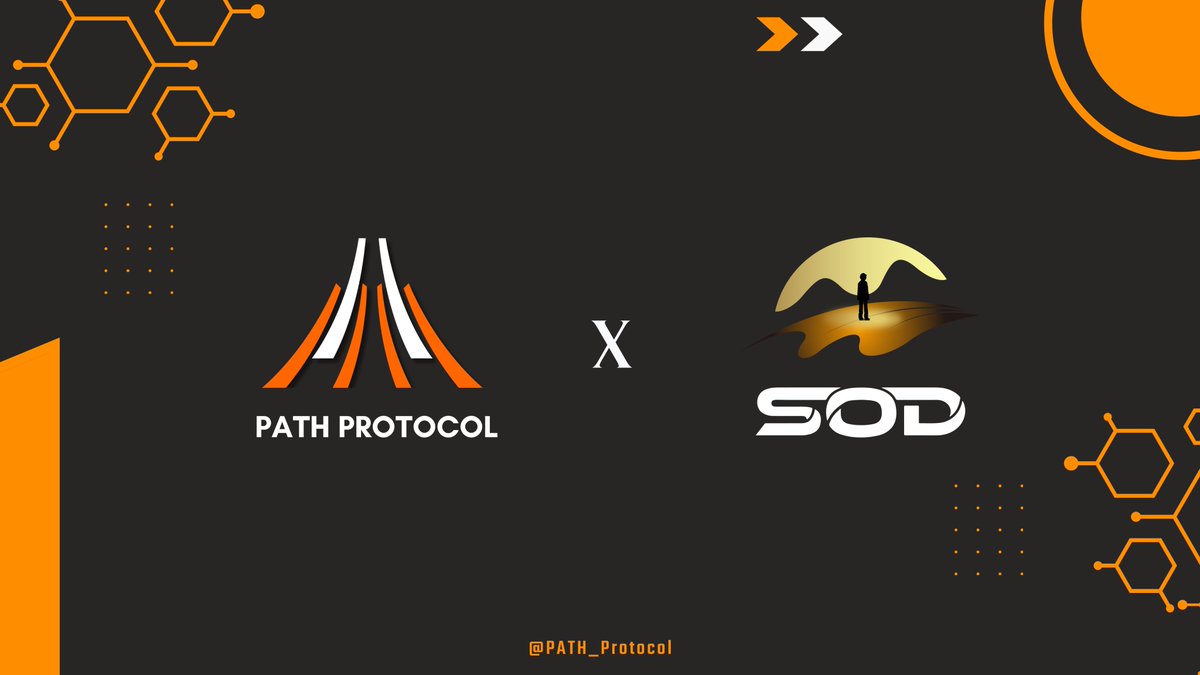 🤝We are pleased to announce a partnership with SOD, a Decentralized Integrated Financial Platform based on #BNBChain.

SOD will create financial scenarios such as #DeFi, #Swap, #Staking, etc. on #BTC ecosystem via the PATHbridge #CrossChain of the PATH protocol.🏦

#PATHProtocol