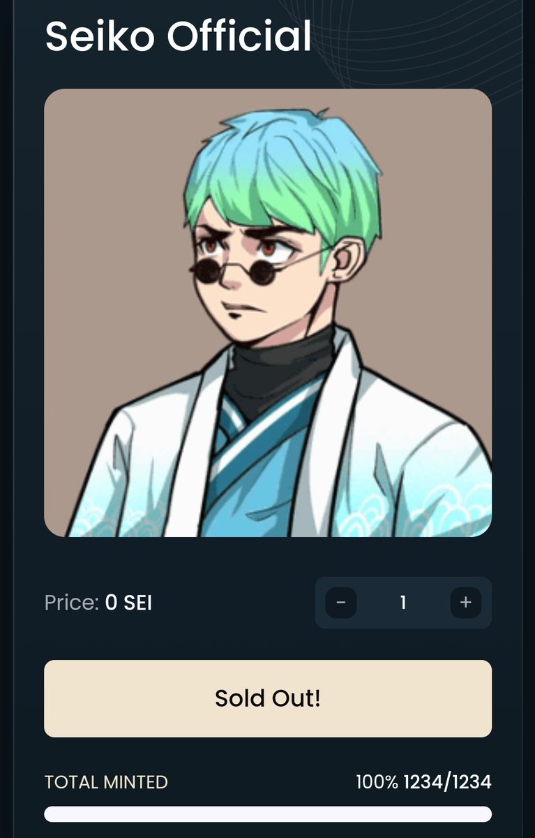 The deed is done now we sit back and watch the sun rise 😎 a new beginning <a href="/seiko_nfts/">Seiko (聖子)</a> to the moon and beyond