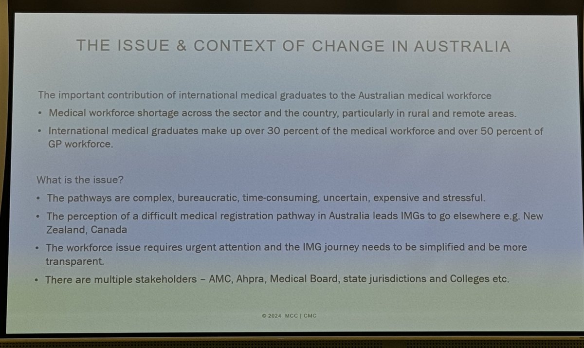 International Medical Graduates make up 30% of the medical workforce and 50% of the GP workforce in Australia

#JustSaying 

#medtwitter #MedEd #Ottawa2024