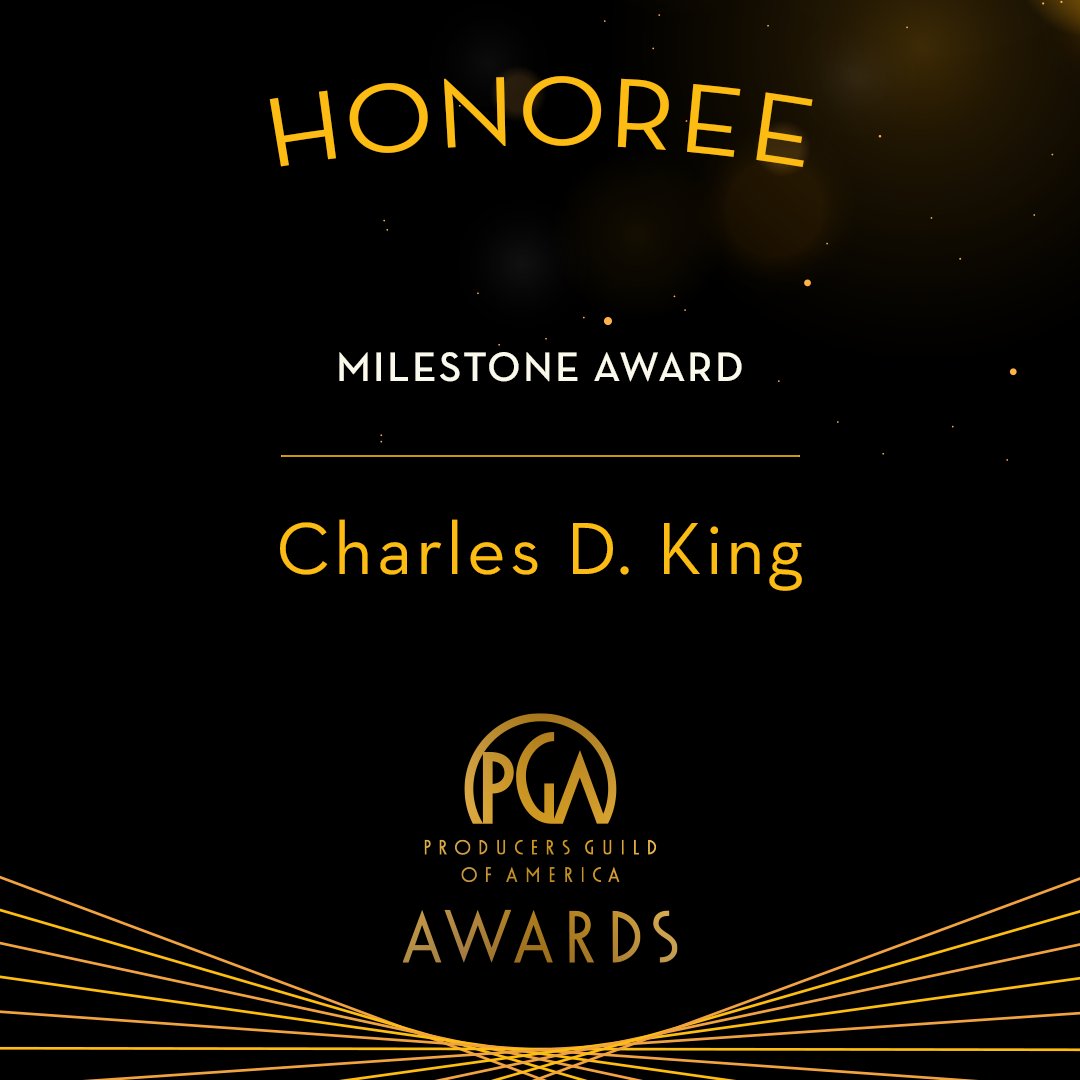 Congratulations to Charles D. King, the recipient of this year’s Milestone Award. #PGAAwards