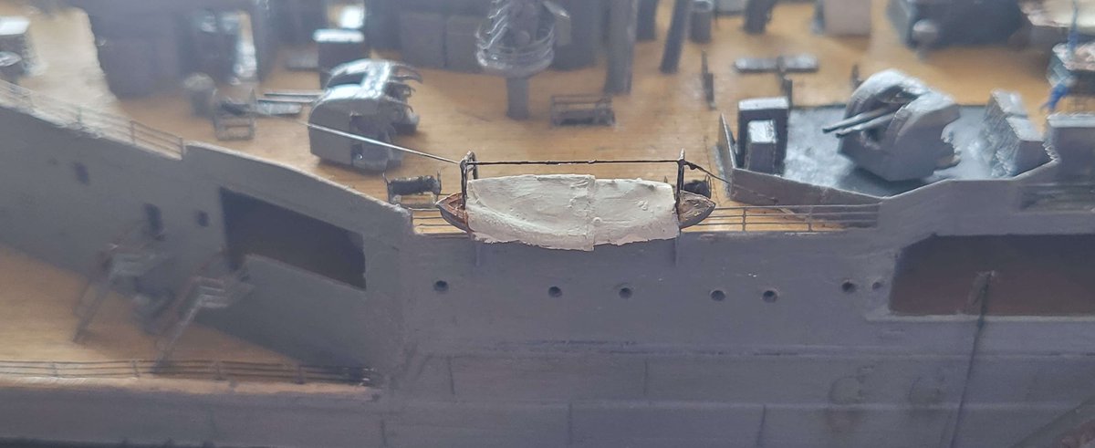 #warshipmodels #hmshood Progress update. 1/350 #modelkits #plasticmodels