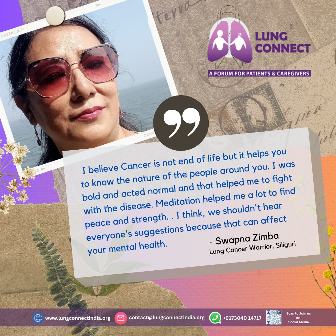 Patient/ Caregiver Message - 7 

#lungconnect #ChemotherapyJourney #ChemotherapySupport #cancertreatment #chemotherapy #caresupport #cancersupportcommunity #chemotherapysideeffects #cancerawareness #closethecaregap