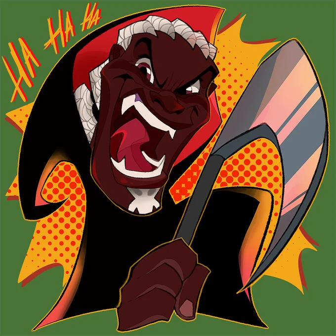 Black History Month Art ChallengeDay 24: Grim from The Grim Adventures of Billy &amp; Mandy (+ human version) 