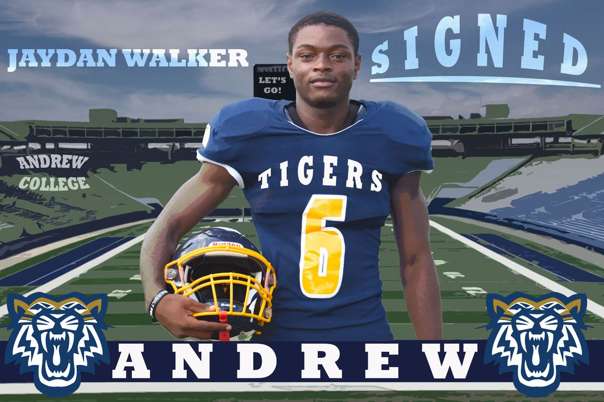 #signed

Congratulations @JaydanWalker2 for signing with @TigersAndrew! I hope the Tigers know how lucky they are to have you on the team! 

#football #athlete #touchdown #Sneads #Florida #Georgia #Tigers #education #2024senior #igotyour6