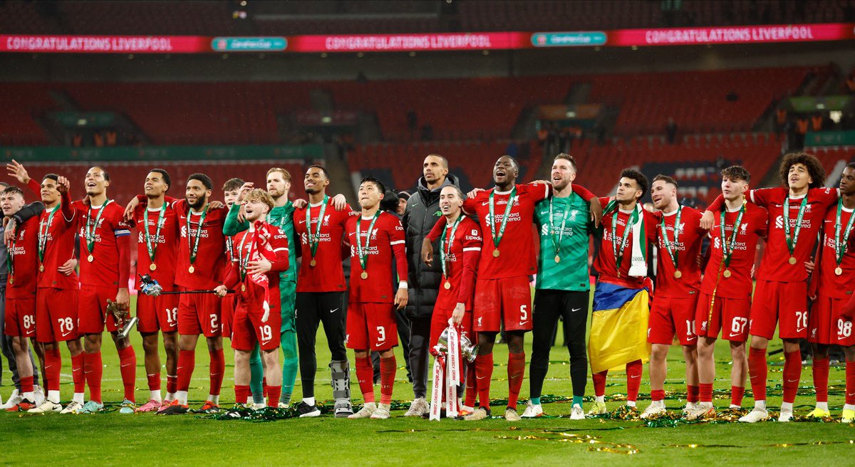 wataru0209's tweet image. WE ARE THE CARABAO CUP WINNERS 😁❤️
I’m so proud of this team 👏‼️

#CarabaoCupFinal #winners