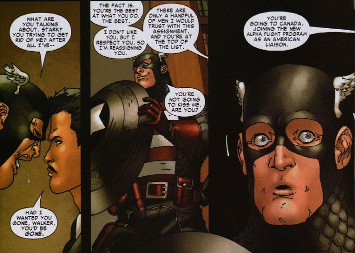 john walker got 1/3 of the praise tony usually gives steve and asked if tony was going to kiss him 😭???