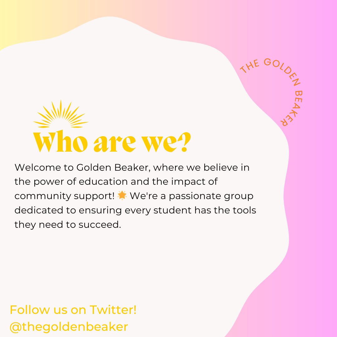 TheGoldenBeaker's tweet photo. Through our school supply fundraiser, we thrive to brighten the school year for children in need by providing essential supplies like notebooks, pencils, and backpacks. Join us on our mission to create a world where every child has the opportunity to thrive academically 🌟🥳 https://t.co/0meRK1qw9Y
