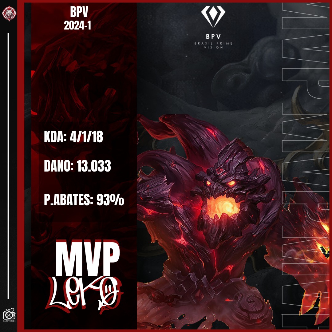 Hoje levamos a vitória pra casa nesse final de semana de estréia pela <a href="/bpvoficial/">BPV Oficial (Canal BPV)</a> 🩸🐺

Destaque ao MVP da partida pro nosso jungler <a href="/lekoSK1/">LLG 🎴</a>! #GoBWO

GGWP